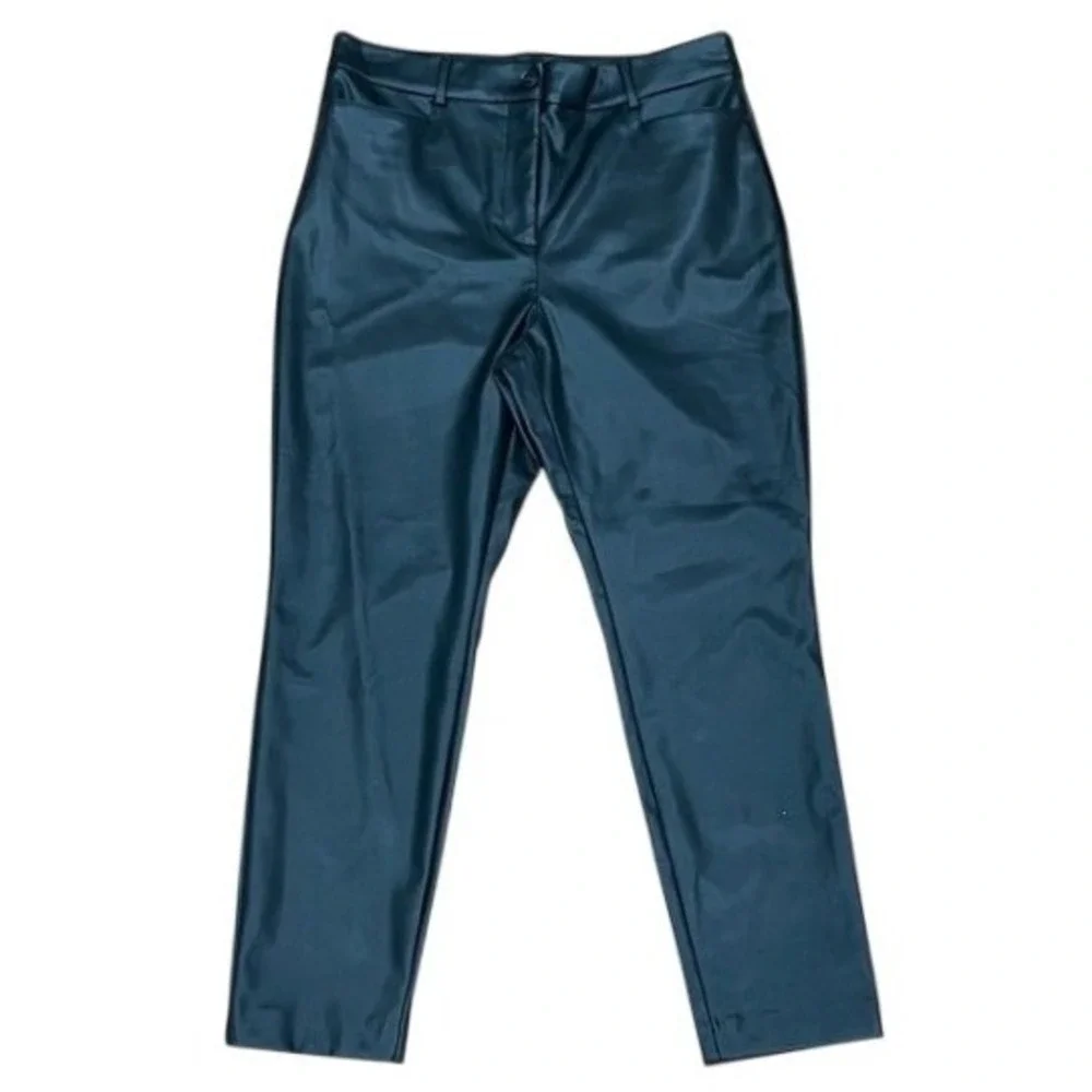 NWT LOFT Faux‎ Leather Pants Size 12P Black *READ*
